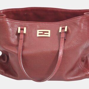Fendi Small Leather Tote – Red